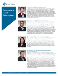 Investment Team - Brinker Capital
