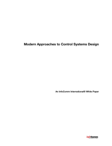 Modern Approaches to Control Systems Design