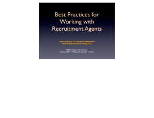 Best Practices for Working with Recruitment Agents