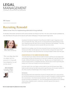 Recruiting Remodel - The Right Profile