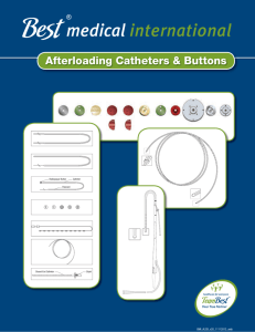 Afterloading Catheters & Buttons