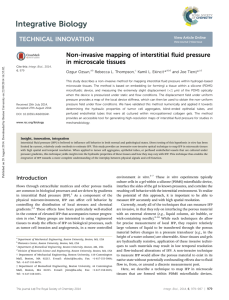 Non-invasive mapping of interstitial fluid pressure in