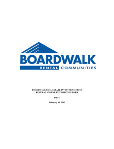 A.I.F. 2015 - Boardwalk Rental Communities