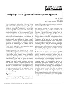 Designing a Well-Aligned Portfolio Management Approach