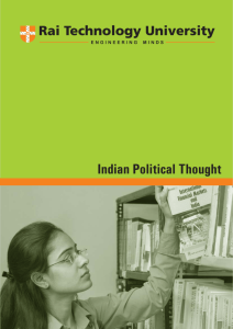 Indian Political Thought - Department of Higher Education