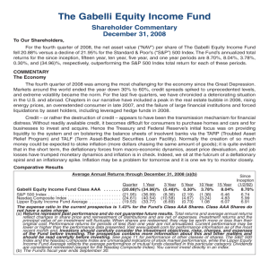The Gabelli Equity Income Fund