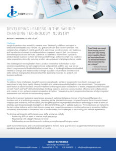 developing leaders in the rapidly changing technology industry
