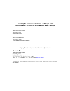 Accounting for Financial Instruments: An Analysis of the