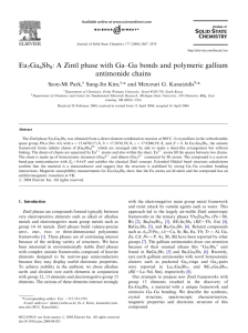 Eu7Ga6Sb8: A Zintl phase with Ga–Ga bonds and polymeric gallium