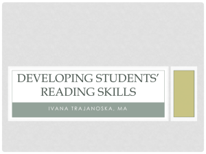 developing students ' reading skills
