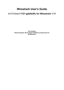 Wireshark User's Guide - v1.11.3-rc1-1721