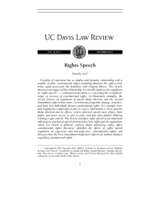 Rights Speech - UC Davis Law Review