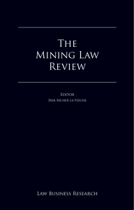 The Mining Law Review - Fortun Narvasa Salazar Law Website