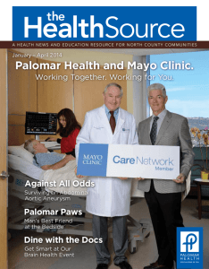 Palomar Health and Mayo Clinic.