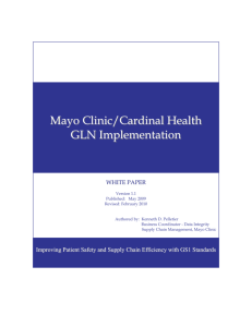 Mayo Clinic-Cardinal Health GLN White Paper v1.1