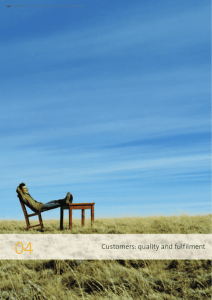 Customers: quality and fulfilment