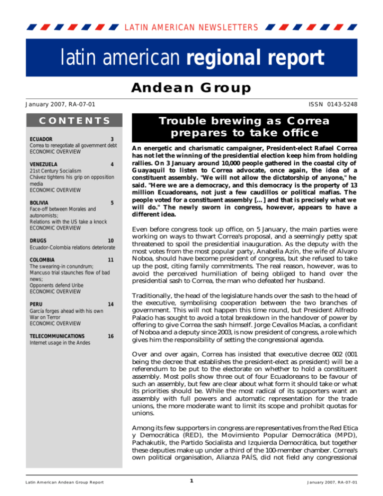 Latin American Regional Report