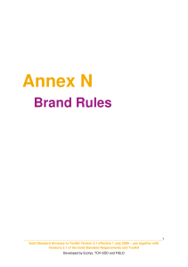N. Brand Rules - The Gold Standard