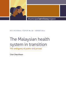 The Malaysian health system in transition