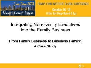 Integrating Non-Family Executives into the Family Business