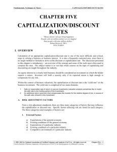 Capitalization/Discount Rates