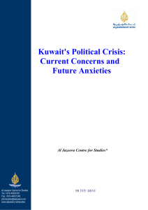 Kuwait's Political Crisis: Current Concerns and Future Anxieties