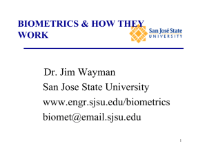 Dr. Jim Wayman San Jose State University www.engr.sjsu.edu