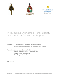 PTS proposal - Pi Tau Sigma