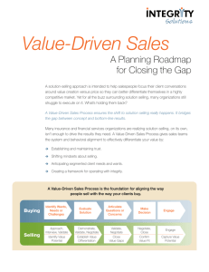 Value-Driven Sales Process