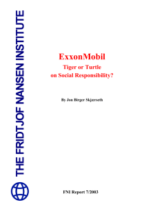 ExxonMobil - Fridtjof Nansens Institutt