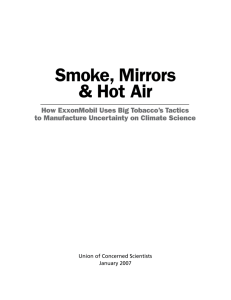 Smoke, Mirrors & Hot Air - Union of Concerned Scientists