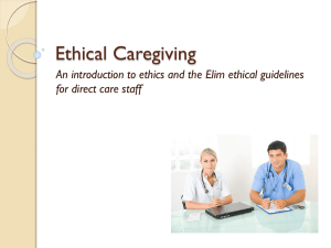 Ethical Caregiving