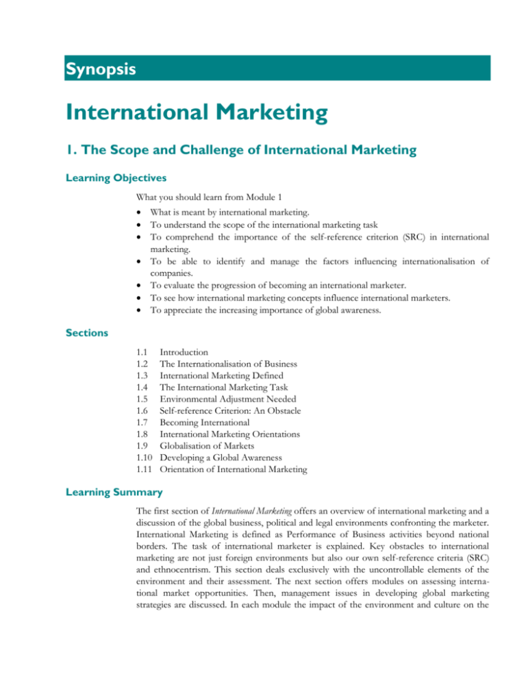 international marketing management assignment pdf