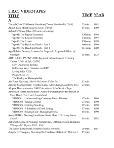 Video Collection - School of Nursing