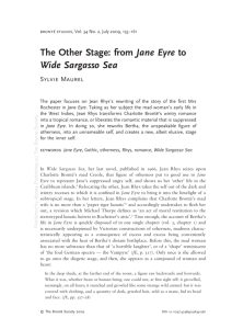 The Other Stage: from Jane Eyre to Wide Sargasso Sea