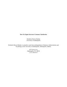 How Six-Sigma Increases Customer Satisfaction.