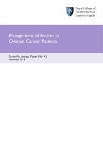 Management of Ascites in Ovarian Cancer Patients