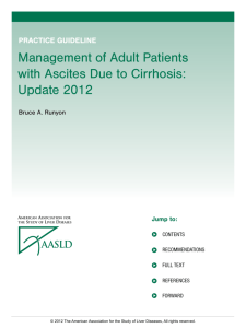 Management of Adult Patients with Ascites Due to Cirrhosis