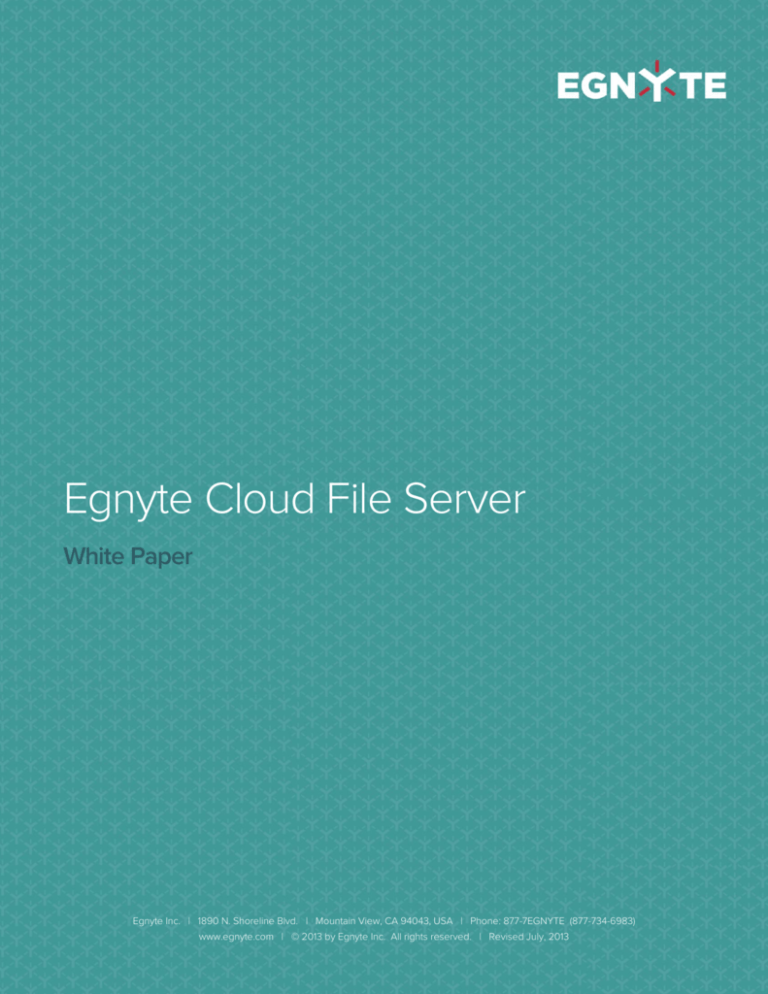 egnyte local cloud