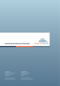 ownCloud Architecture Overview