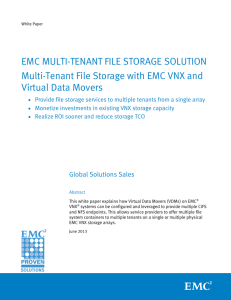 EMC Multi-Tenant File Storage Solution
