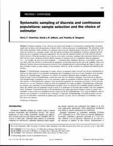 Systematic sampling of discrete and continuous populations: sample