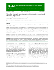Print this article - The International Journal of Alcohol and Drug