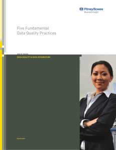 Five Fundamental Data Quality Practices