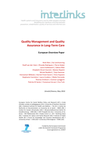 Quality Management and Quality Assurance in Long