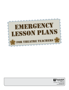 emergency lesson plans