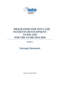 PROGRAMME FOR NON-CASH PAYMENTS DEVELOPMENT IN