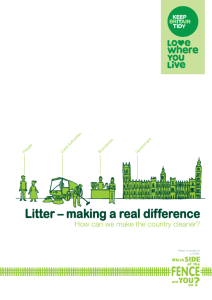 Litter – making a real difference