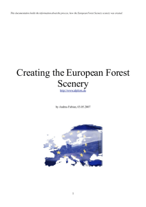 Creating the European Forest Scenery