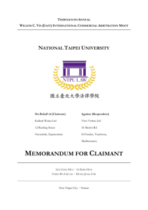 National Taipei University - Vis (East) International Commercial